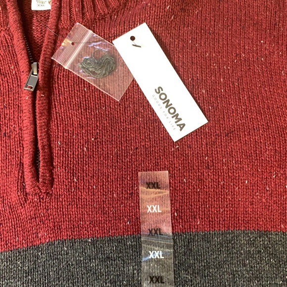 Men’s Sonoma Good For Life Quarter-Zip Sweater XXL - Picture 4 of 9
